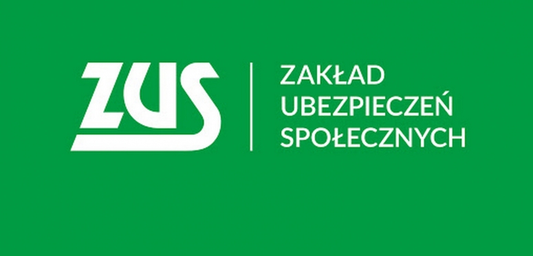 Baner z napisem: ZUS - Zakład Ubezpieczeń Społecznych