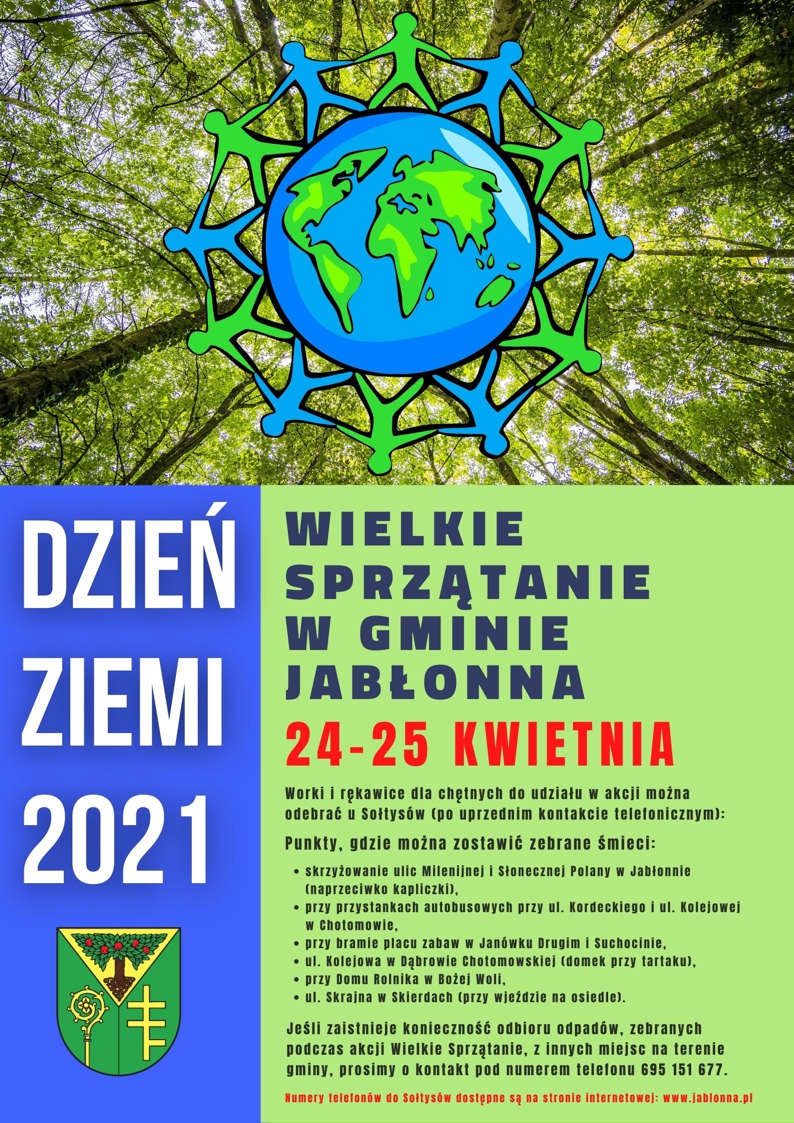 Plakat informujący o akcji Wielkie Sprzatanie