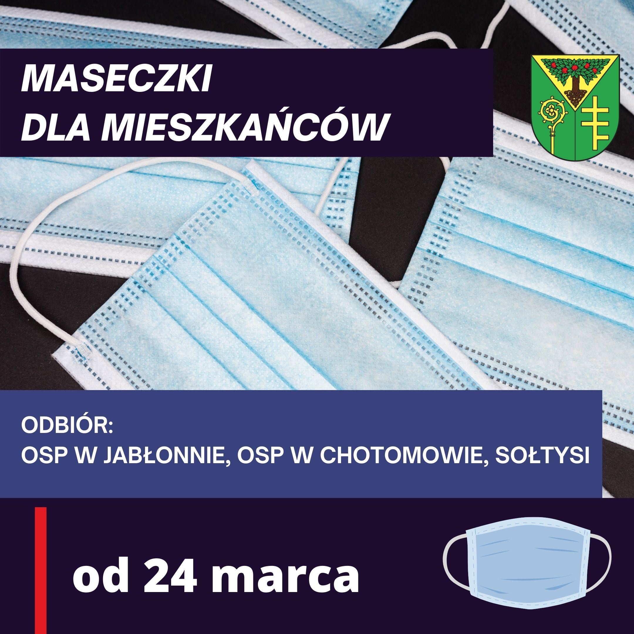 maseczki dla mieszkańców, grafika