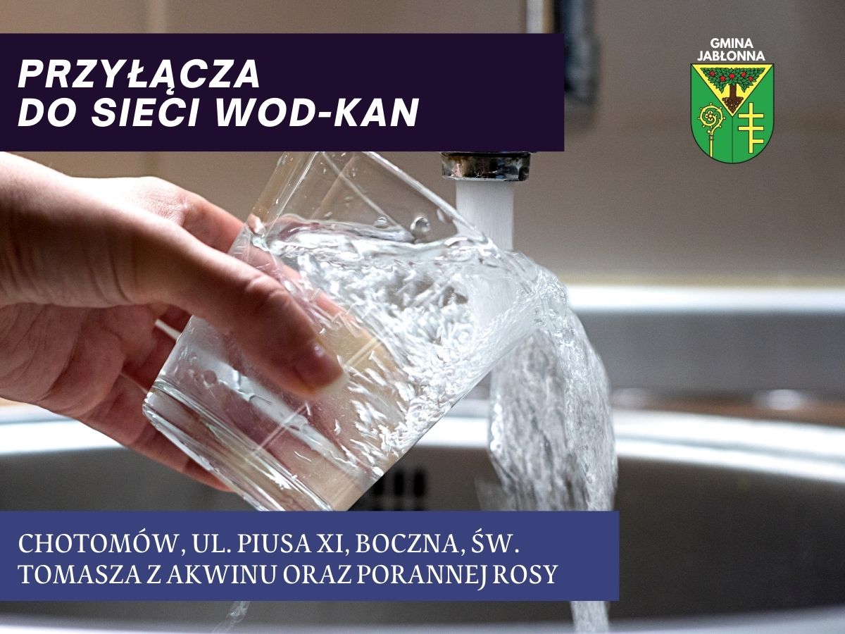 Infografika - możliwość przyłączenia do sieci wodno-kanalizacyjnej